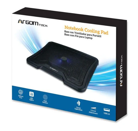 Base de Ventilacion Argom 2Ptos USB/ On-Off