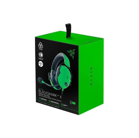 Audifono Razer Blackshark V2 X 3.5mm Verde