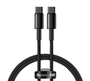 Cable Baseus Type C - Type C  Carga Rapida Pta Oro 100W 1M