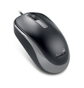 Mouse Genius Dx-125S Ambidiestro USB Negro-Gris