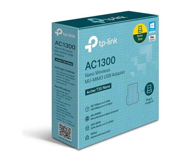 Adaptador Inalambrico TP-Link T3U Nano