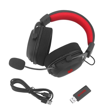 Audifono ReDragon Gamer Inalambrico ZEUS PRO RGB 7.1 Negro