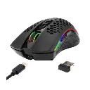 Mouse ReDragon Gamer STORM PRO RGB Inalambrico/USB Negro