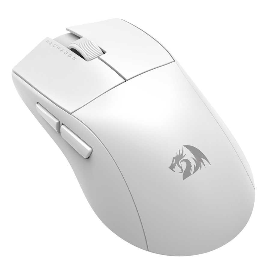 Mouse ReDragon Gamer Wireless/USB-C King PRO 1K Blanco