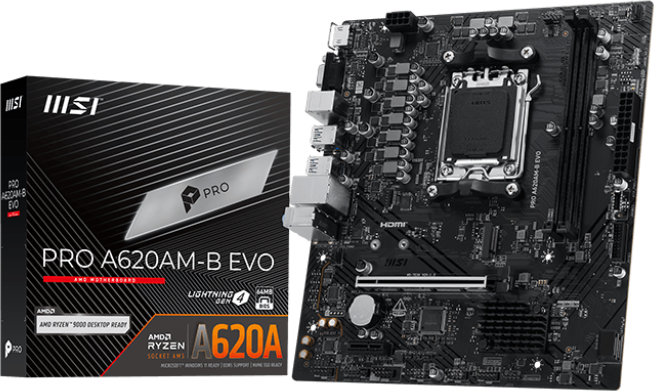 Tarjeta Madre MSI PRO A620AM-B EVO AM5