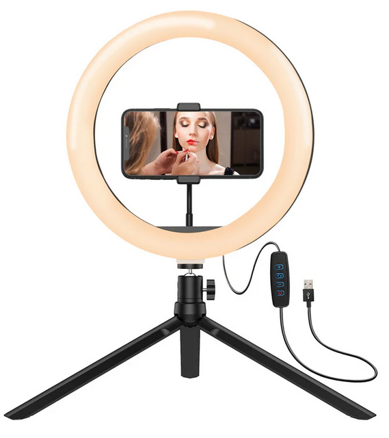 Aro de Luz Argom 8" Led con Mini Tripode