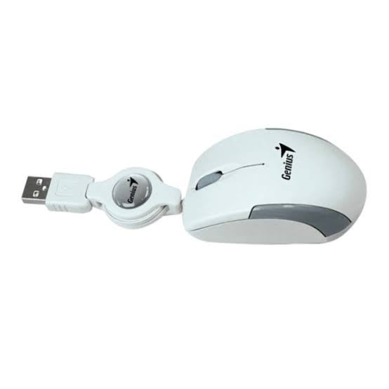 Mouse Genius Micro Traveler V2 Usb Retratil Blanco
