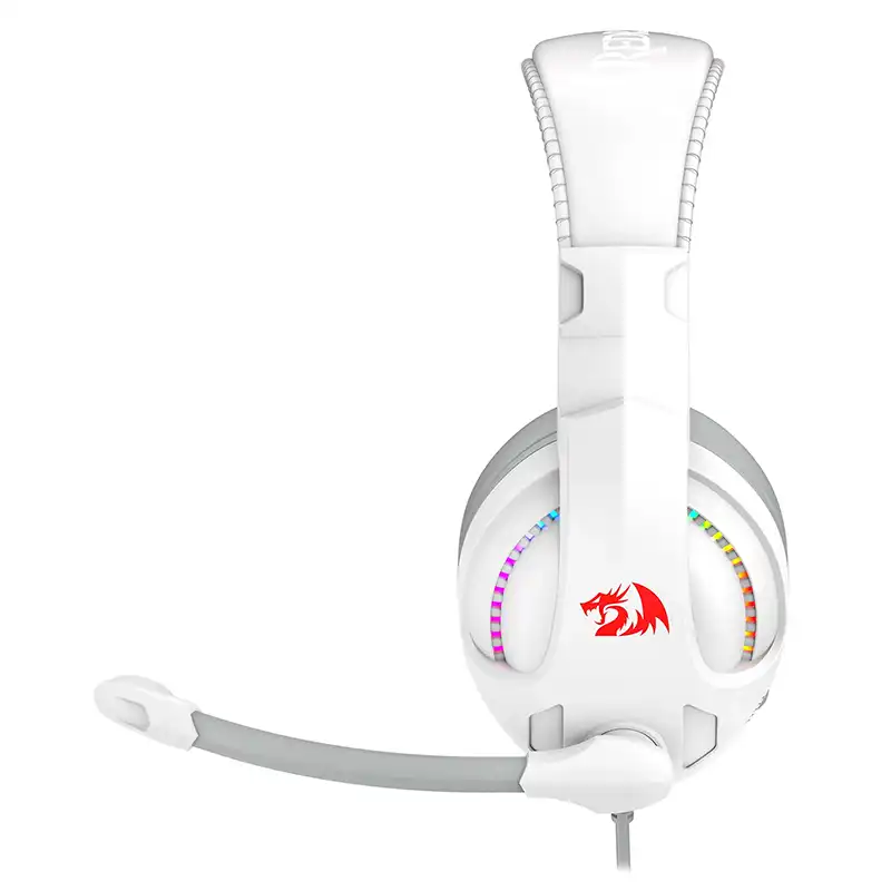 Audifono ReDragon Gamer Cronus RGB Blanco