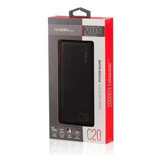 Powerbank Argom C20 20.000mAH Negro