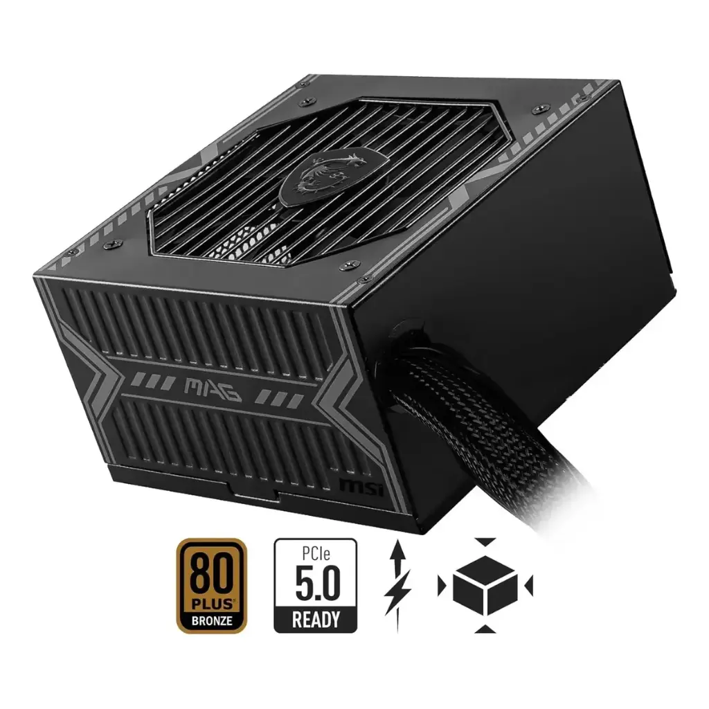 Fuente de Poder MSI 750W Gaming MAG 80+Bronce Negro