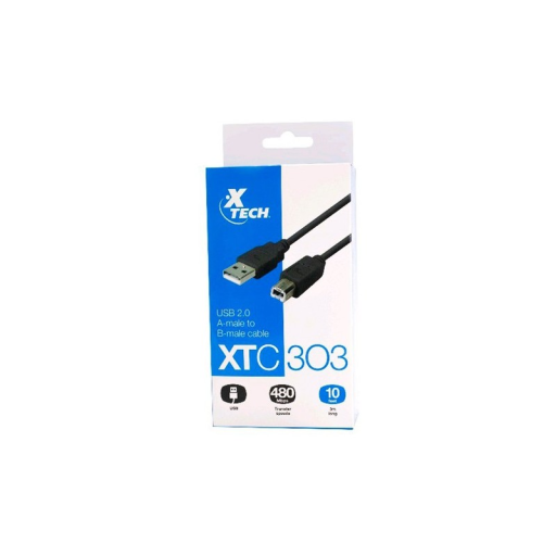 Cable Xtech USB A USB B 3M