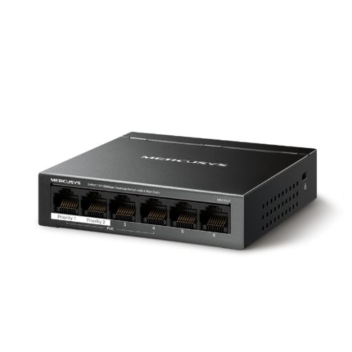 Switch Mercusys MS106LP 6ptos + 4POE