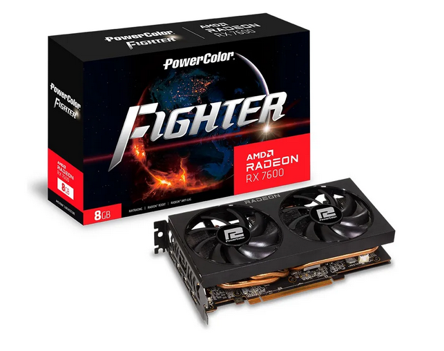 Tarjeta de Video Powercolor Figther RX7600 8GB