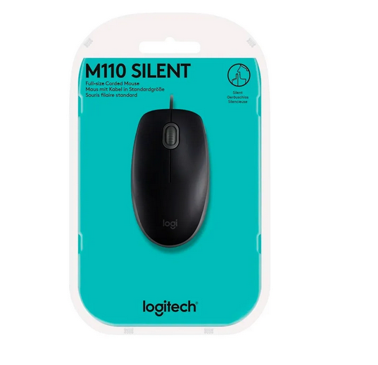 Mouse Logitech M110 Silent Negro