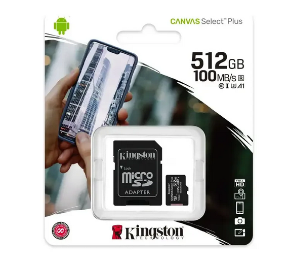 Memoria Micro SDXC 512GB Kingston C10
