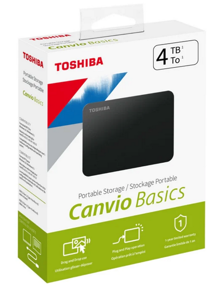 Disco Duro Externo Toshiba Canvio 4TB