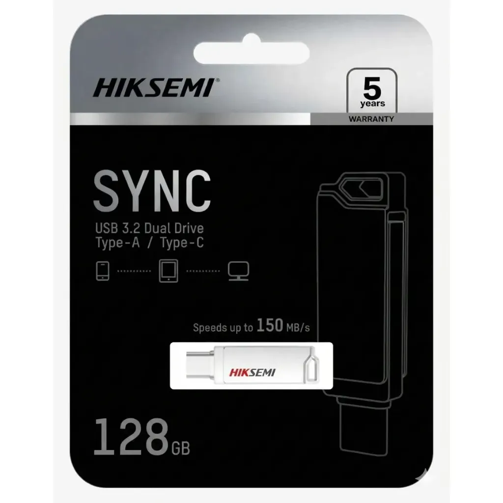 [6974202726737] Pen Drive Hiksemi 128GB USB 3.2 DualSlim