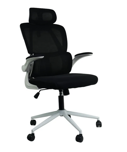 Silla Jemip Office White Money Blanco-Marron