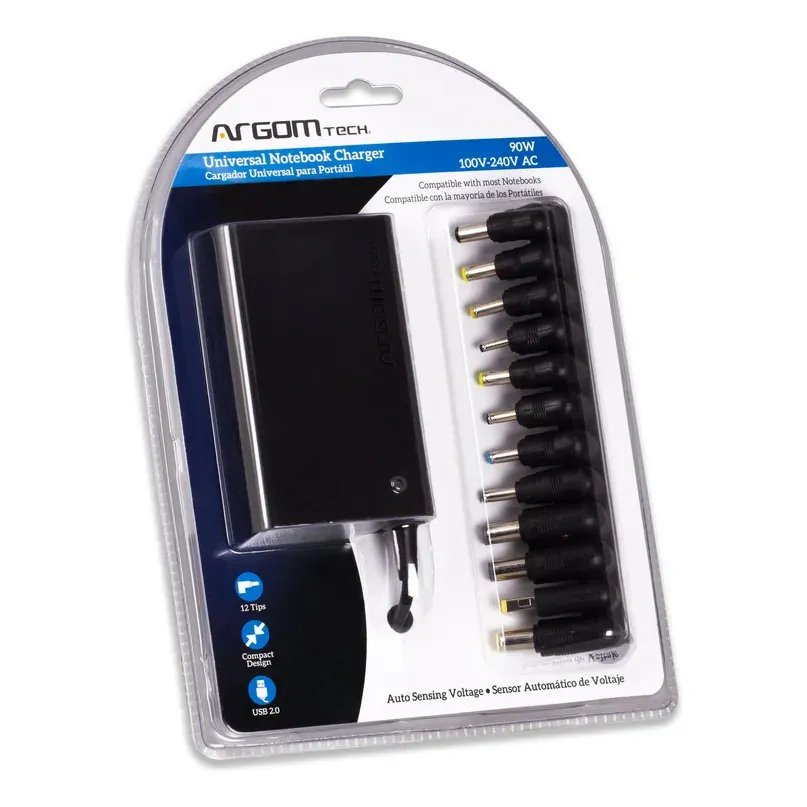 [ARG-AC-0097] Cargador Universal Argom Slim Laptop