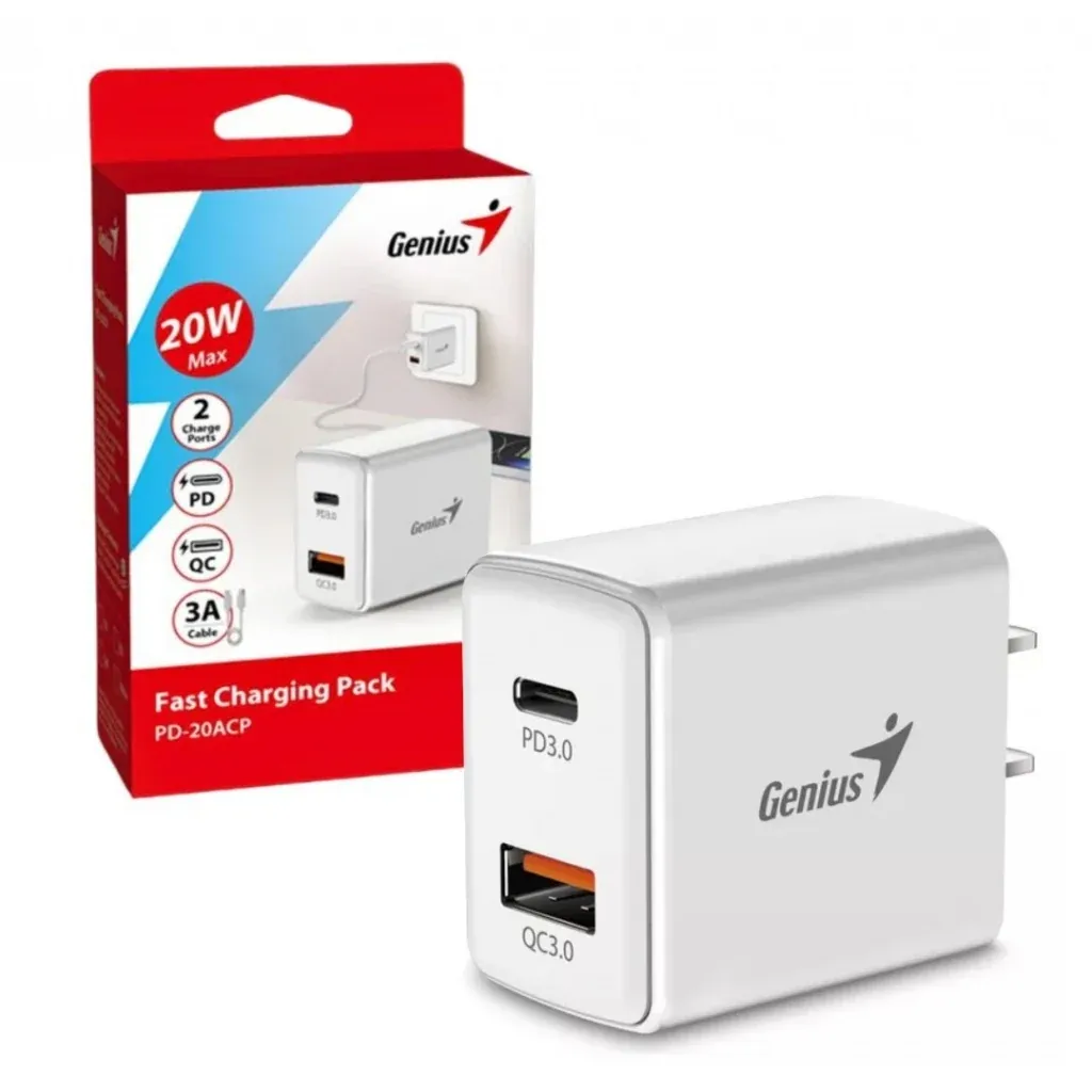 [32590005401] Cargador de Pared Genius PD-20AC USB-C