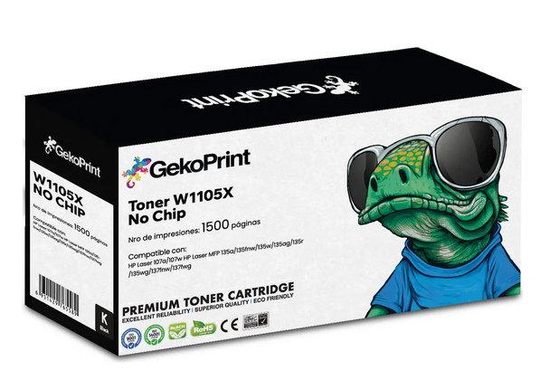 Toner Gekoprint HP W1105X con chip