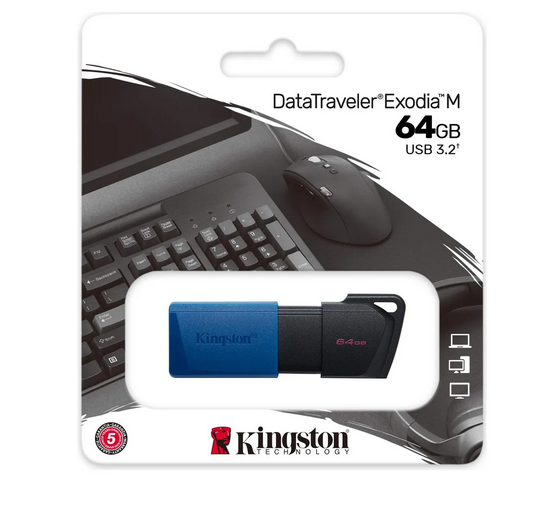 Pen Drive Kingston 64GB DTXM Negro