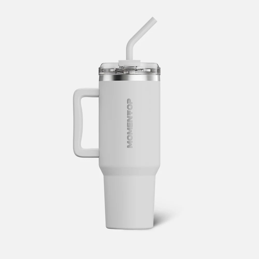 [TMHSW40] Vaso MomenTop Handle Snow White 40oz