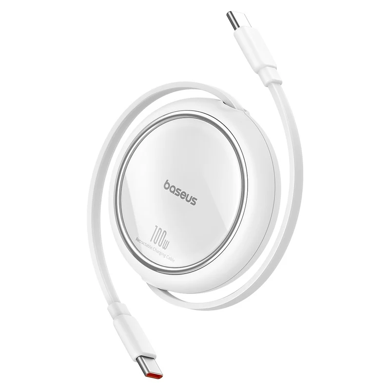 [CB000062-WH100W] Cable Baseus USB Type C to USB Type C Retractil 100W 1M