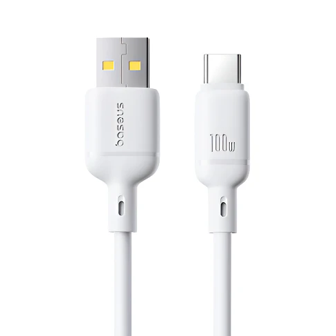 Cable Baseus USB-A to USB-C 100W 1M Blanco