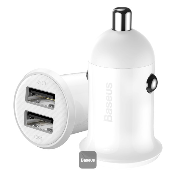 Cargador de Carro Baseus 5V-4.8A Dual USB