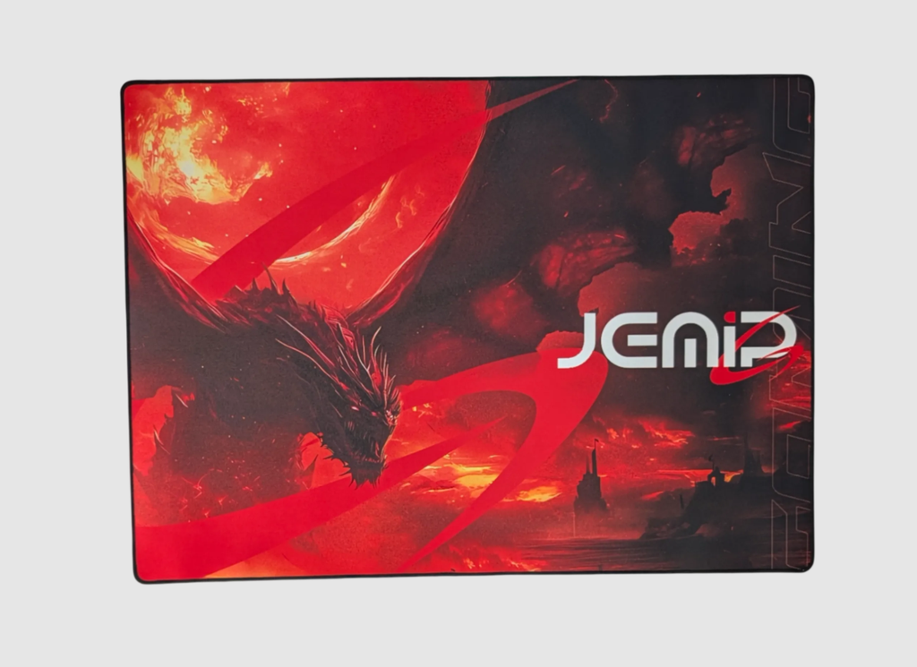 Mouse Pad Gaming Jemip Dragon Fire Rojo