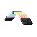 Cable de Extension Gamemax  PSU MB 24PIN-B/ARGB Ligth Negro