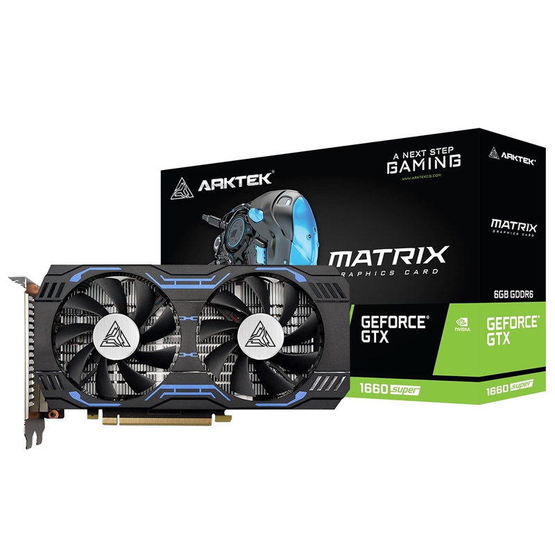 Tarjeta de Video Arktek  Gaming Matrix Geforce GTX1660 Super 6GB DDR6