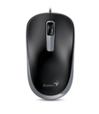 Mouse Genius Dx-125S Ambidiestro USB Negro-Gris