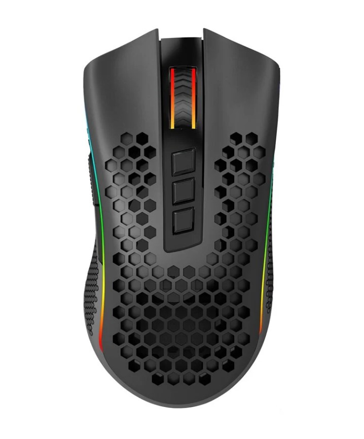 Mouse ReDragon Gamer STORM PRO RGB Inalambrico/USB Negro