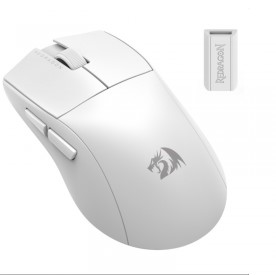 Mouse ReDragon Gamer Wireless USB-C King PRO 4K Blanco 