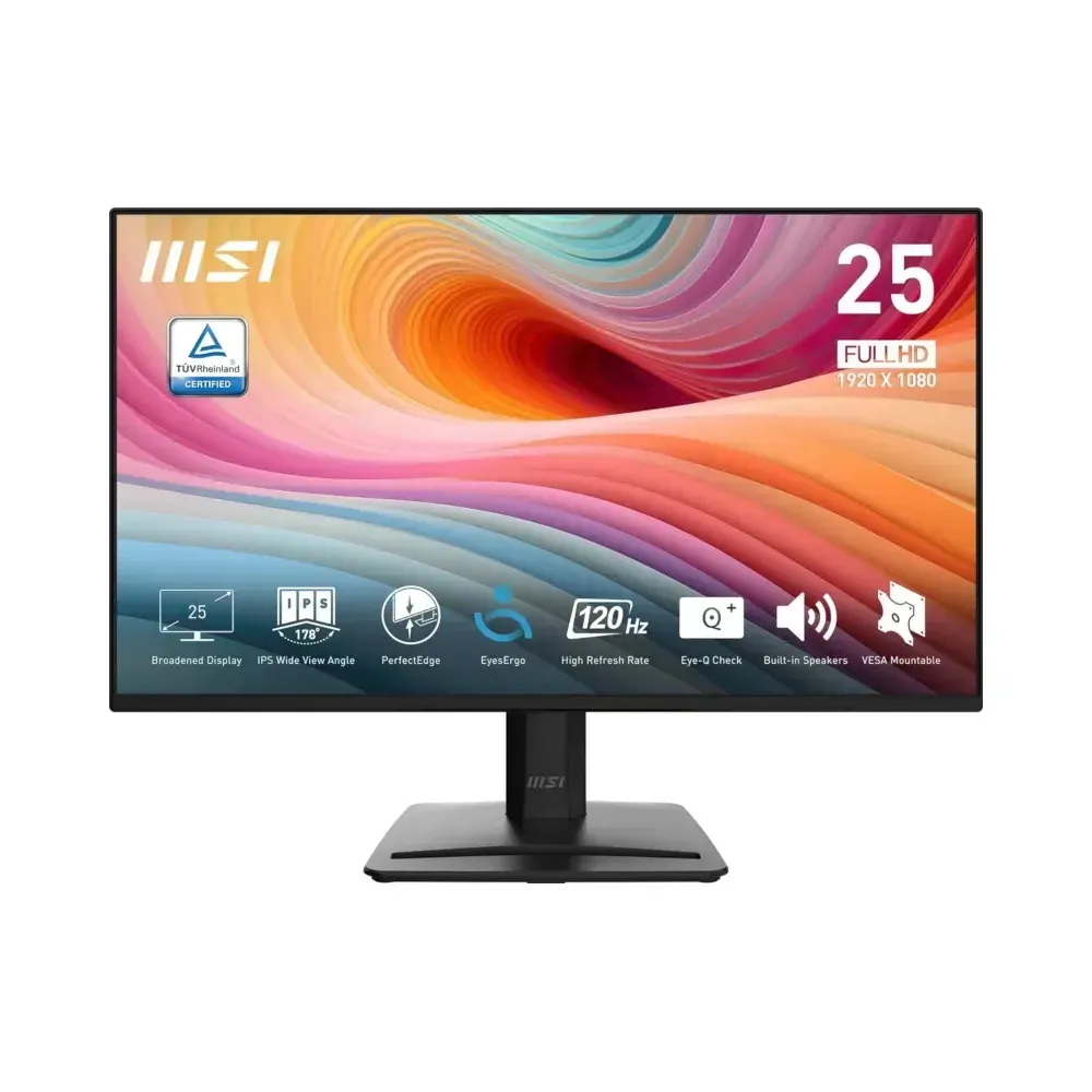 Monitor MSI 24.5" PRO MP251 E2 IPS 120Hz Negro