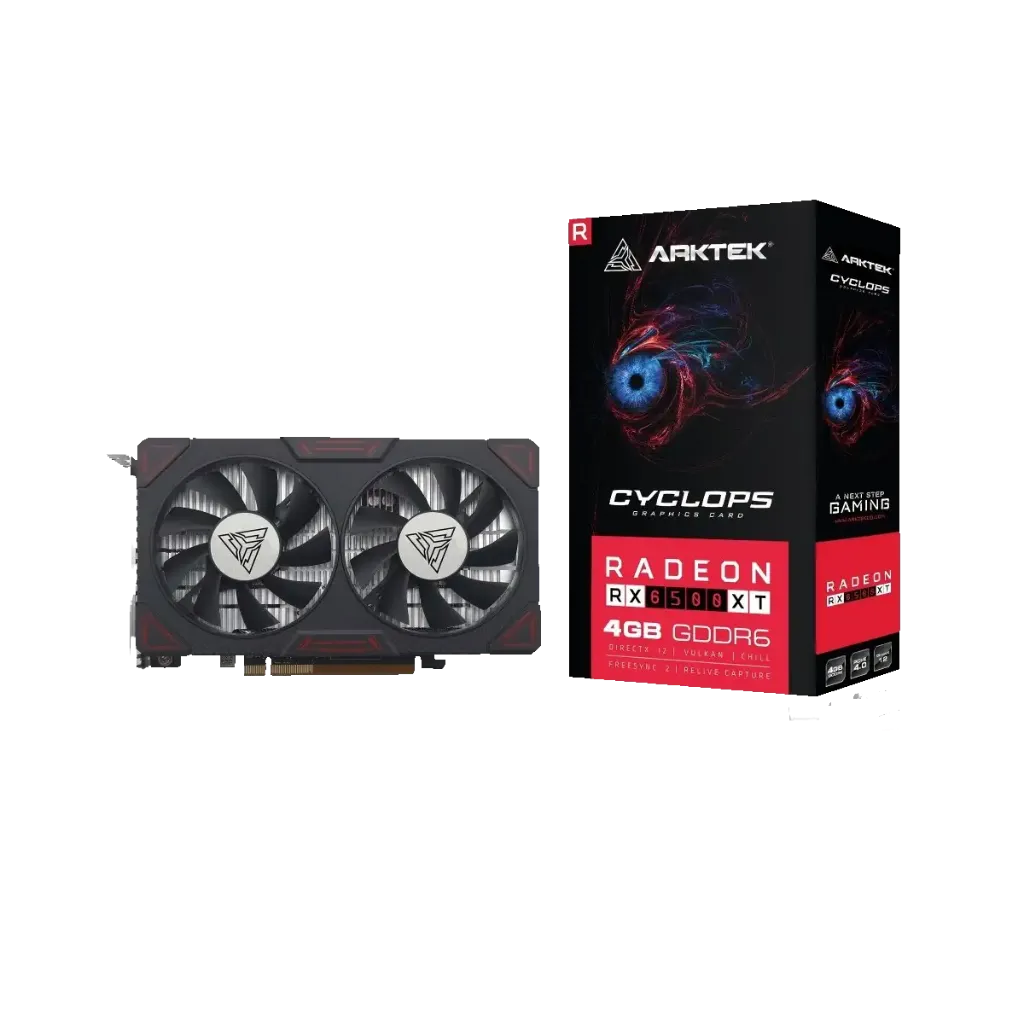 [AKR6500XTD6SGH] Tarjeta de Video Arktek Cyclops AMD Radeon RX6500XT 4GB GDDR6