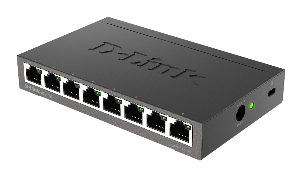 Switch D-LINK 8-Port Gigabit DGS-1008A