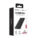 Caja de Disco Externo Argom SSD NVME M.2 PCIe USB 3.0/Tipo C Negro
