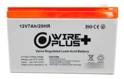 Bateria Wireplus+ 12V/7AH