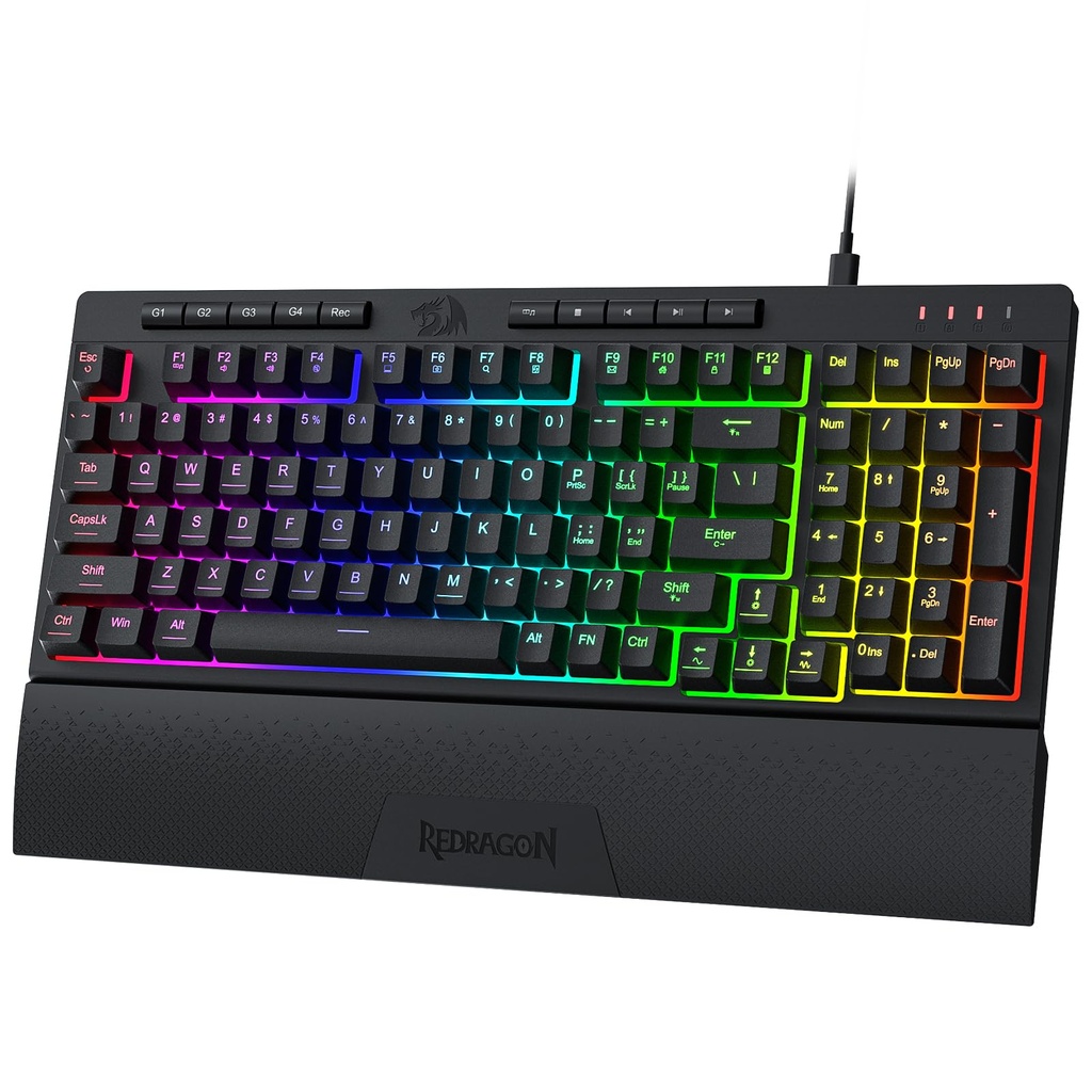 Teclado ReDragon Gaming Shiva Negro