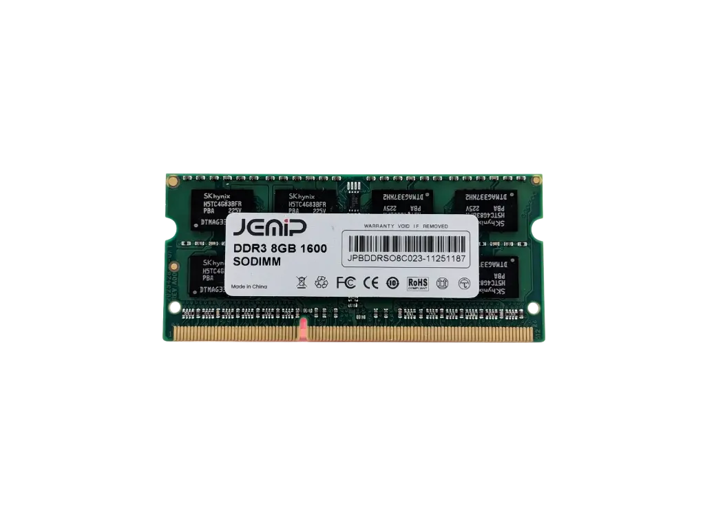 Memoria Ram 8GB DDR3 1600 Mhz Jemip Laptop