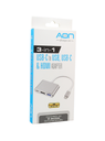 Adaptador AON TypeC a TypeC, USB, HDMI