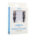Adaptador AON USB TypeC a 3.5mm Audio