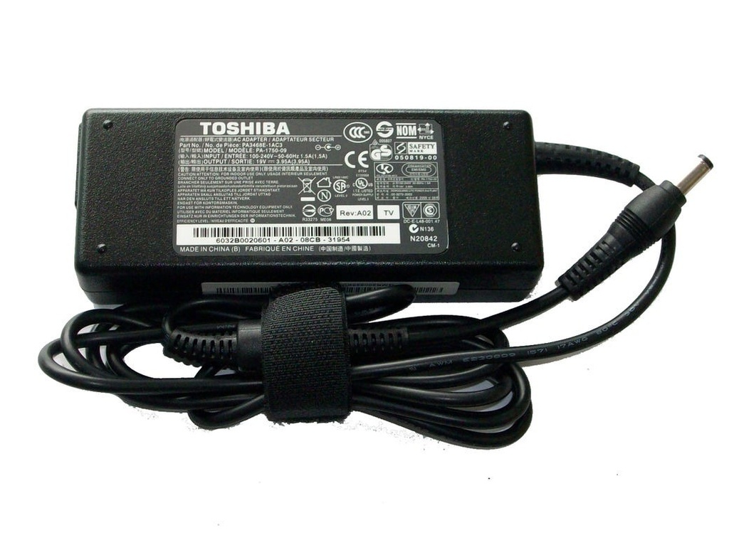 Cargador de Laptop Toshiba 19V 3.95A