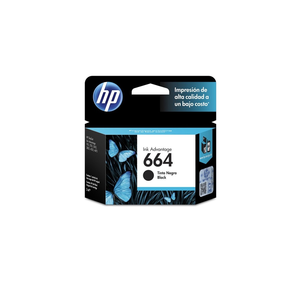 Cartucho Hp 664 Negro