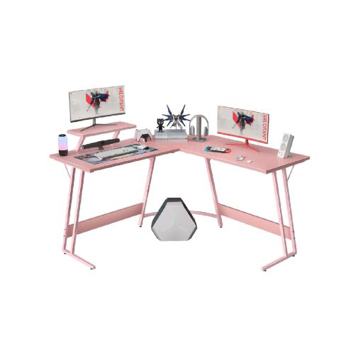 Mesa Gaming Homall 50.4″ En forma de L Pink