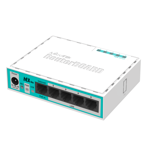 [RB750R2] Router Mikrotik Hex Lite 5 Ptos 10/100 Horizontal