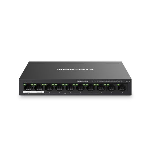 [MS110P] Switch Mercusys MS110P 10Ptos + 8POE